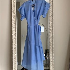 Blue midi dress